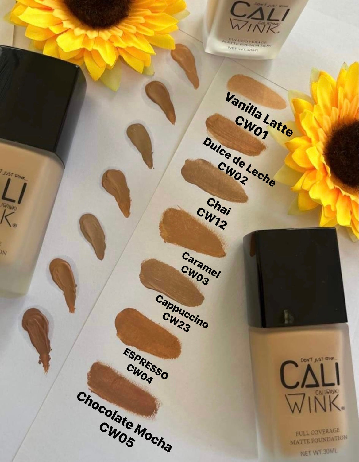 FULL COVERAGE MATTE FOUNDATION (SAMPLES)